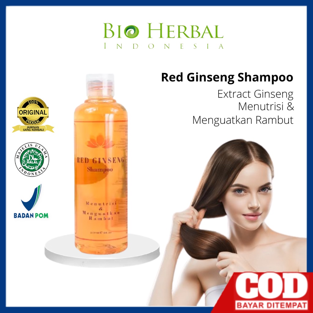 Jual Red Ginseng Shampo Anti Rontok Penumbuh Pelebat Penyubur Rambut