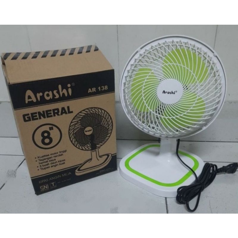 Jual Arashi General Desk Fan Inch Kipas Angin Duduk Meja Inch Di