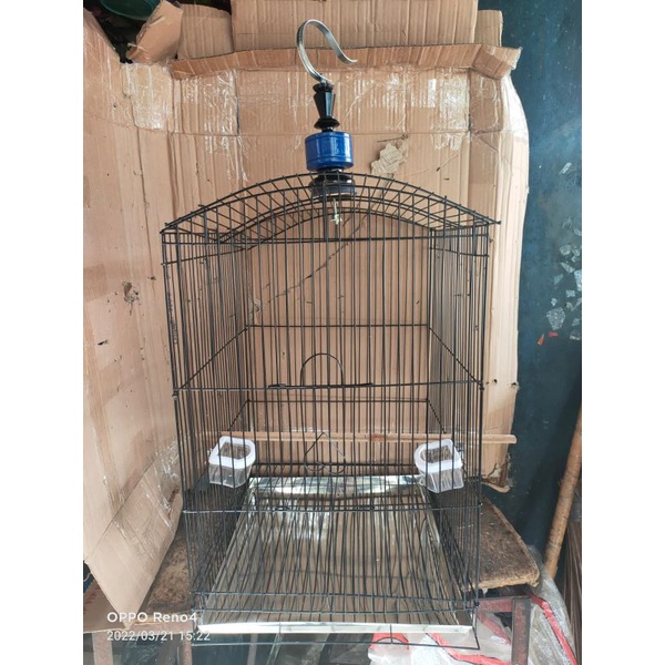 Jual SANGKAR KANDANG BURUNG BESI KOTAK NO 2 Shopee Indonesia