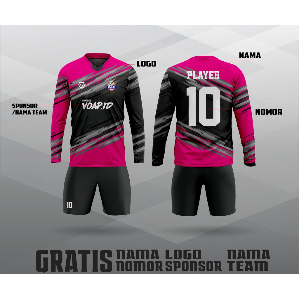 Jual Jersey Kiper Jersey Futsal Jersey Bola Full Printing Bebas Custom