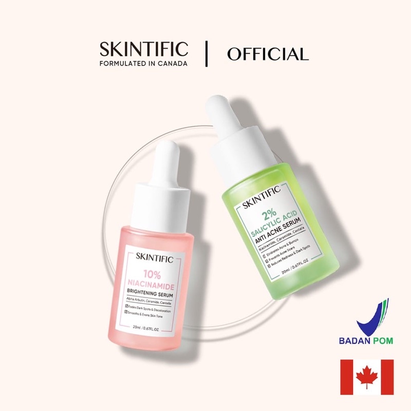 Jual PAKET 3 SKINTIFIC 10 NIACINAMIDE SERUM SKINTIFIC 2 SALICYLIC