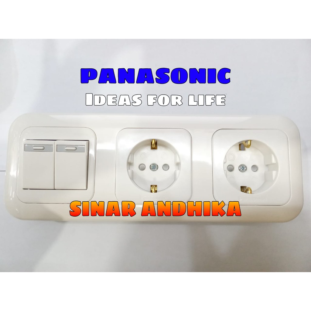 Jual Saklar Seri Panasonic Kecil Stop Kontak Double Cp Wej