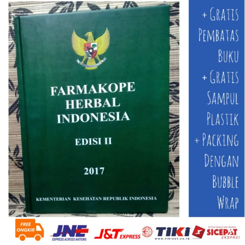 Jual Farmakope Herbal Indonesia Edisi II Tahun 2017 FREE BUBBLEWRAP