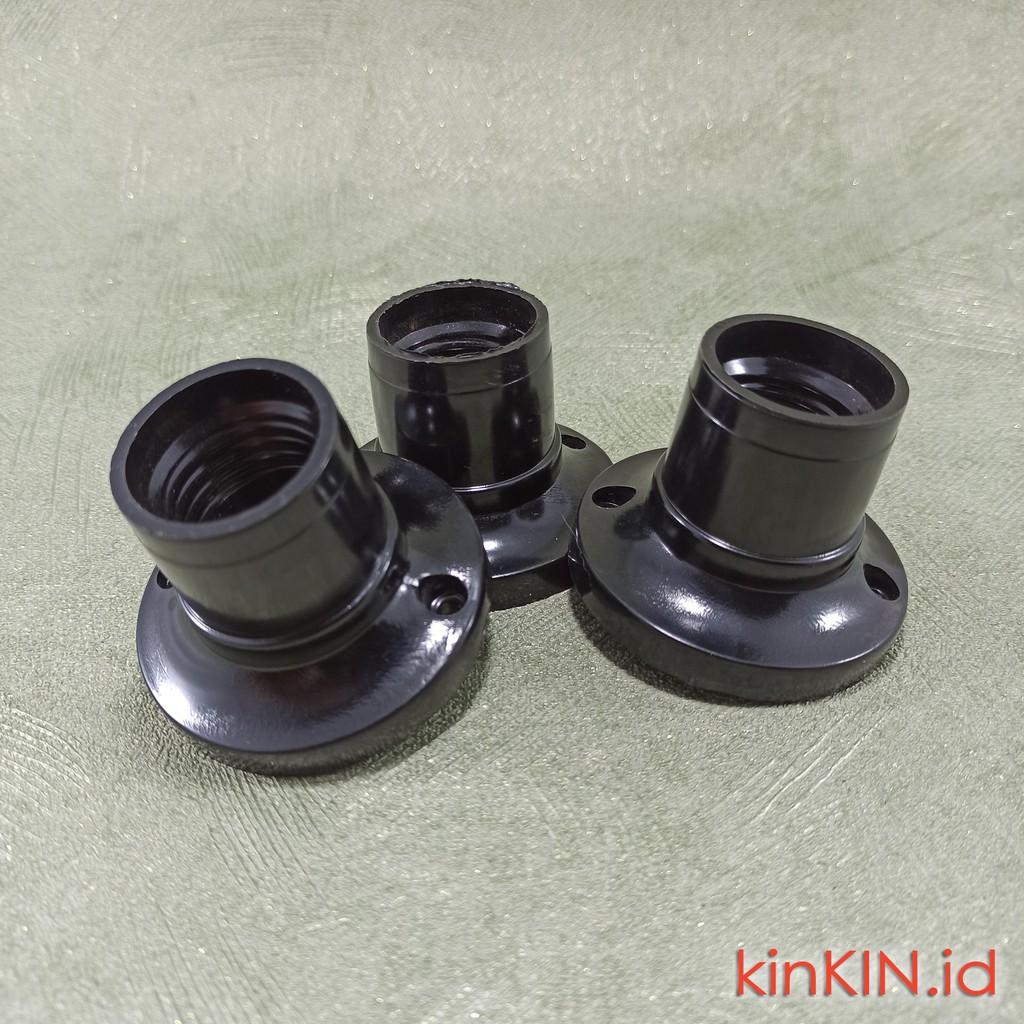 Jual BROCO Fitting Plafon Bulat Hitam 210L Original Shopee Indonesia