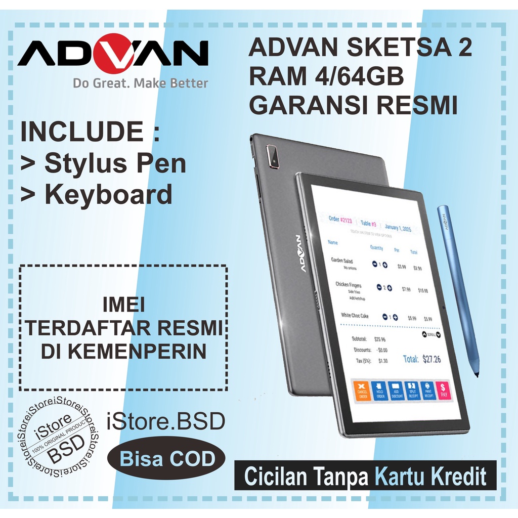 Jual Advan Tab Sketsa Tiger T Gb Inch Android Garansi