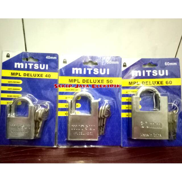 Jual Gembok Stainless Mitsui MPL Deluxe Shopee Indonesia