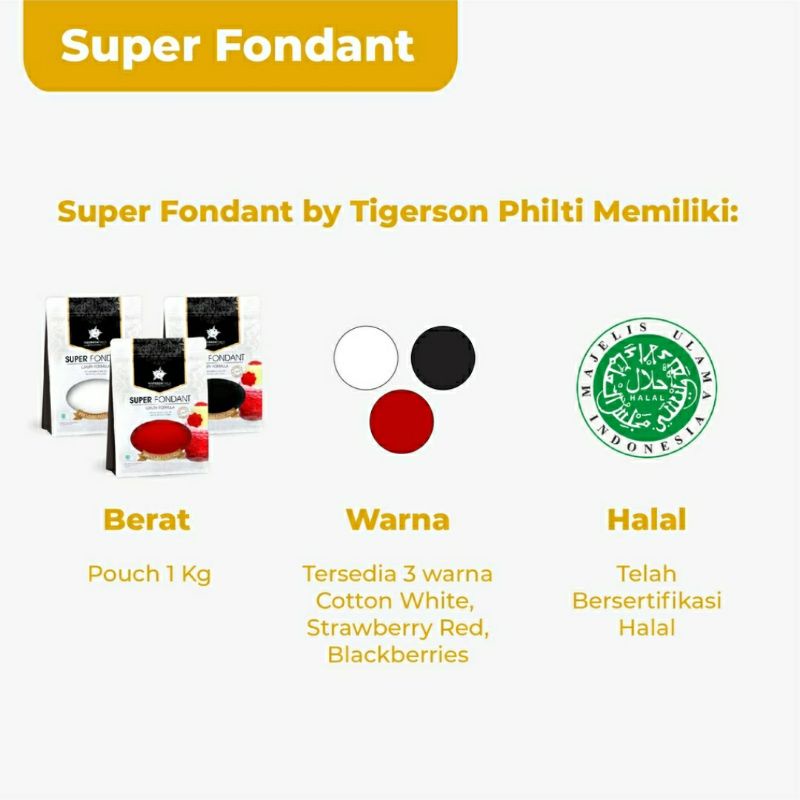 Jual Super Fondant Tigerson Repack Shopee Indonesia