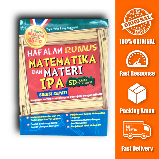 Jual Buku Hafalan Rumus Matematika Dan Materi Ipa Sd Kelas Iv V Dan