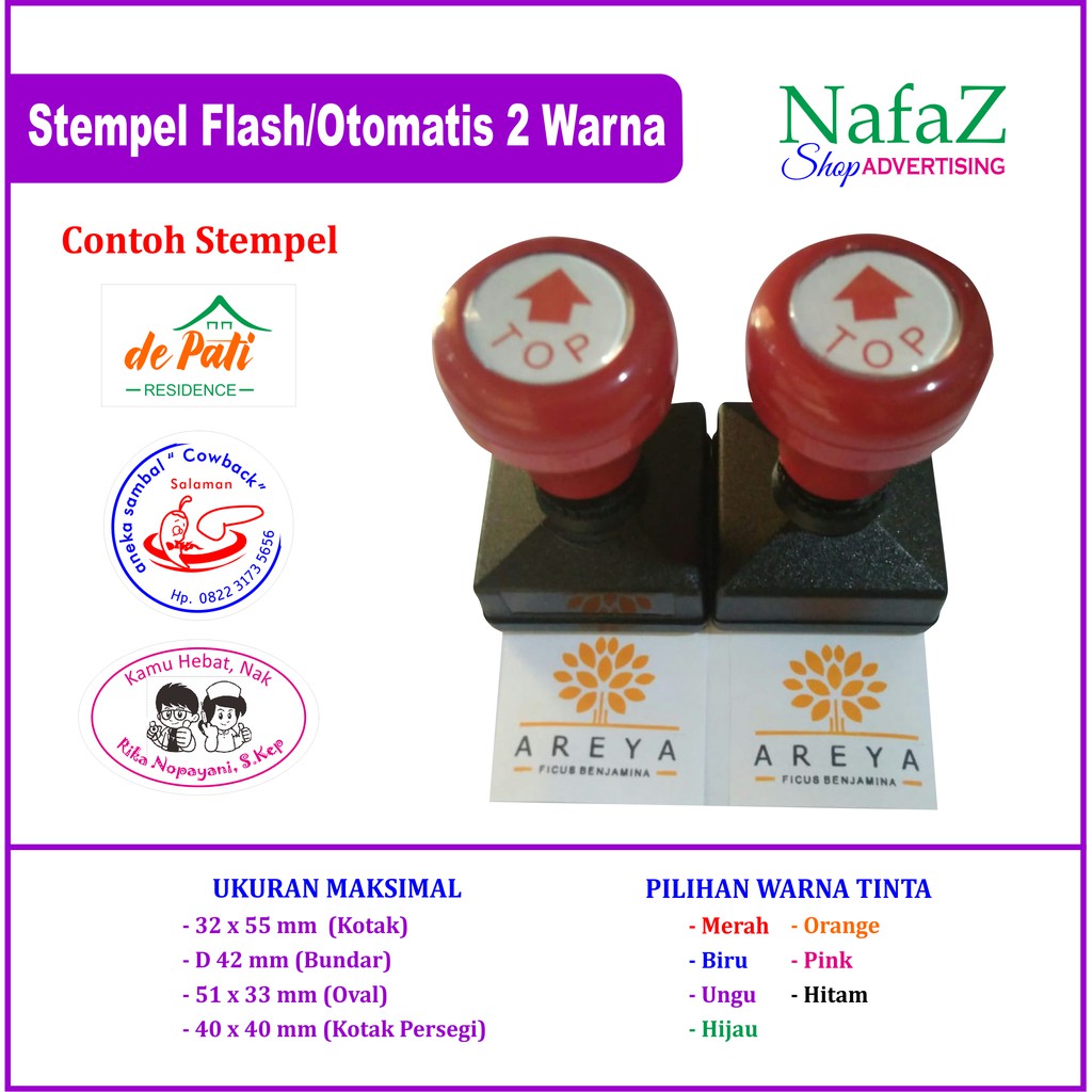 Jual Stempel Warna Flash Warna Ud Cv Pt Perusahaan Toko Shopee