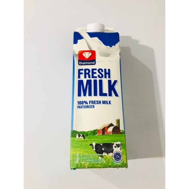 Jual Susu Fresh Milk Plain Pasteurisasi Diamond Shopee Indonesia