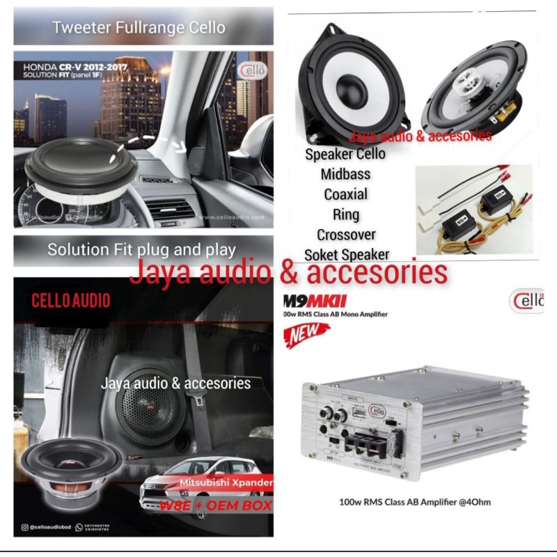 Jual Paket Plug And Play Cello Audio Full Set Mitsubishi Xpander Dan