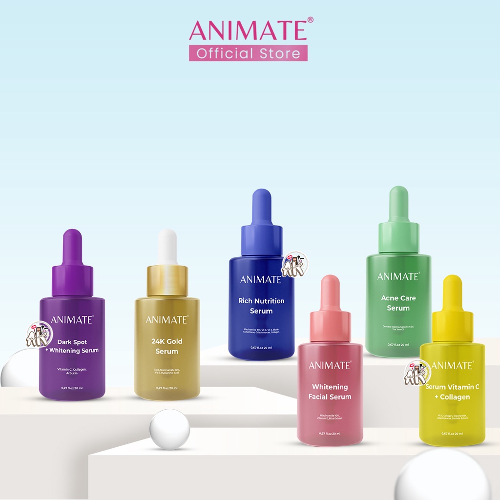 Jual ANIMATE FACE SERUM 20ML SERIES VITAMIN C WHITENING DARKSPOT