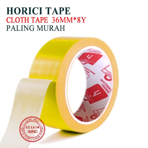 Jual HORICI CLOTH TAPE 36MM 8Y ISOLASI WARNA WARNI LAKBAN PEREKAT SUPER