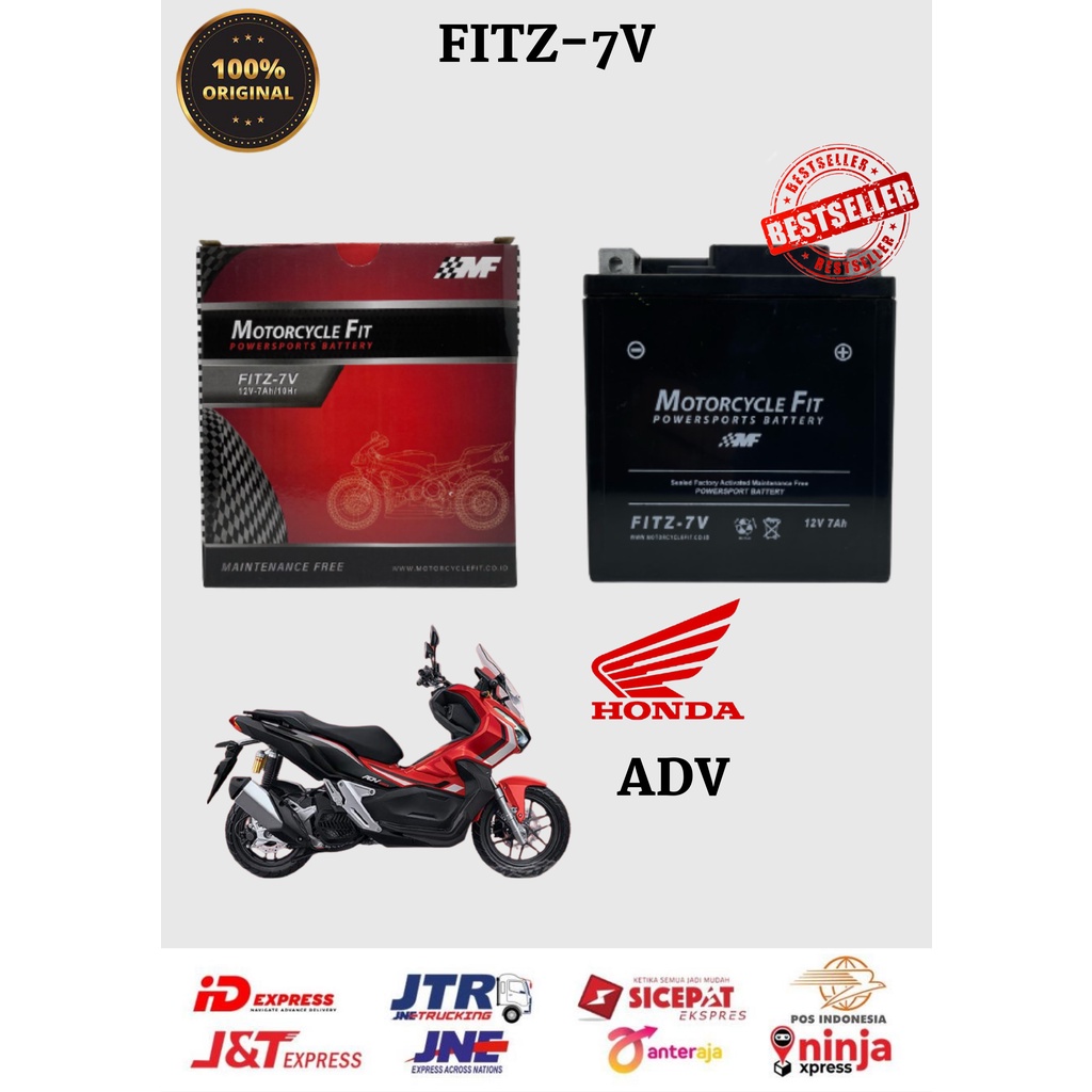 Jual Aki Motor Kering MF FITZ 7V HONDA ADV Aki Kering MOTORCYCLE FIT