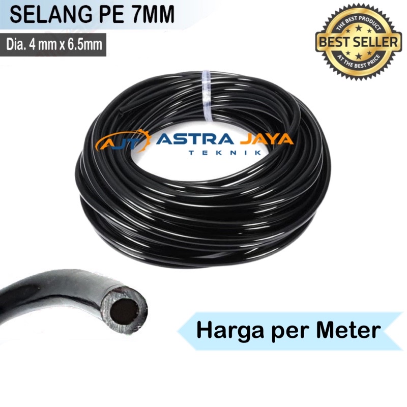 Jual SELANG PE 7MM Alat Siram Hose Irigasi Hidroponik Fertigasi Sprayer