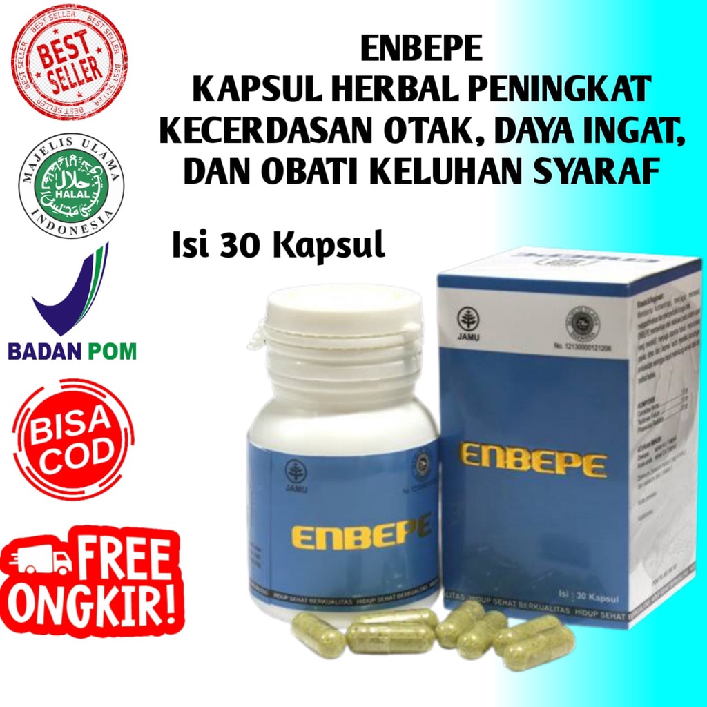 Jual ENBEPE KAPSUL HERBAL OTAK DAN SYARAF KECERDASAN OTAK