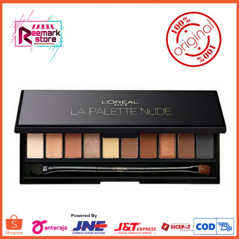 Jual Lo Real Paris La Palette Nude Rose Eyeshadow Colors Shopee