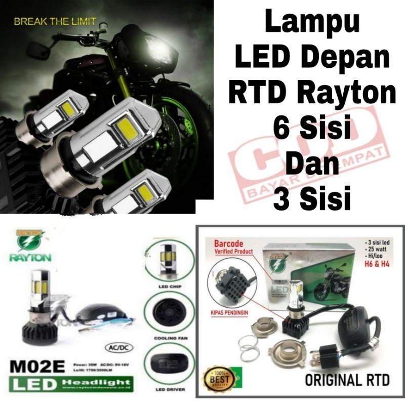 Jual Lampu RTD Rayton Lampu LED RTD Rayton Original 6 Sisi Dan 3 Sisi