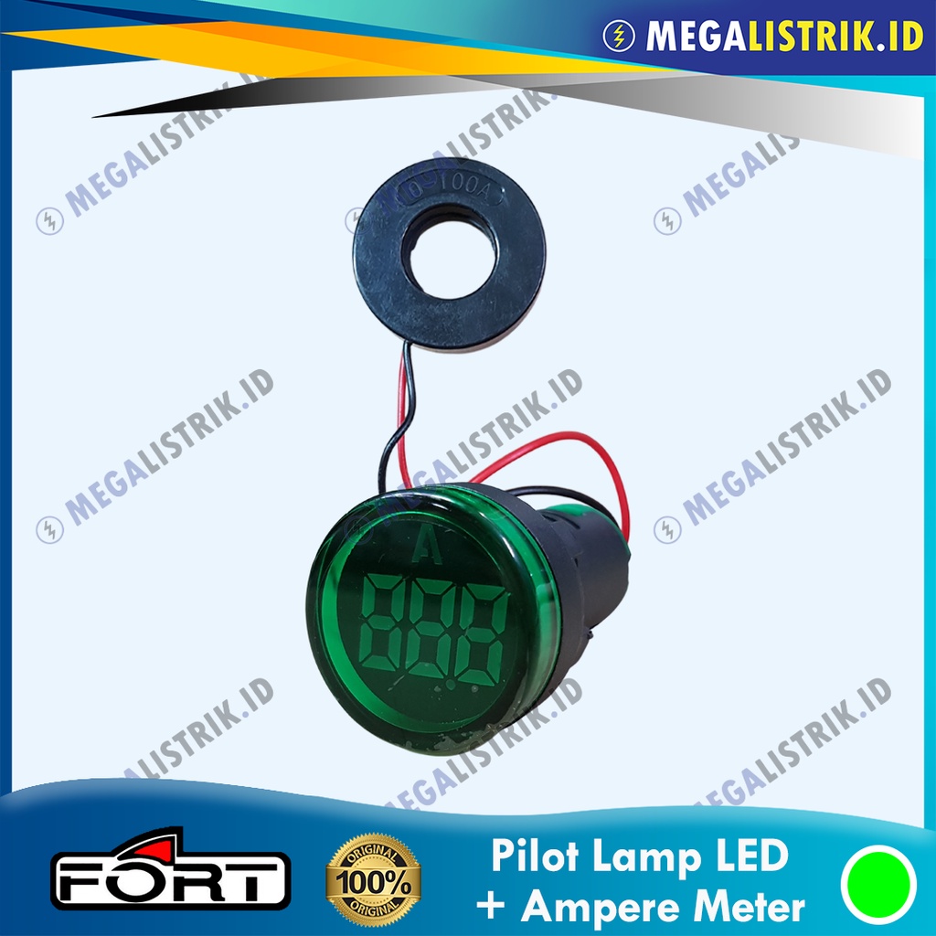 Jual FORT PILOT LAMP AMPERE METER LAMPU KONTROL PANEL LED