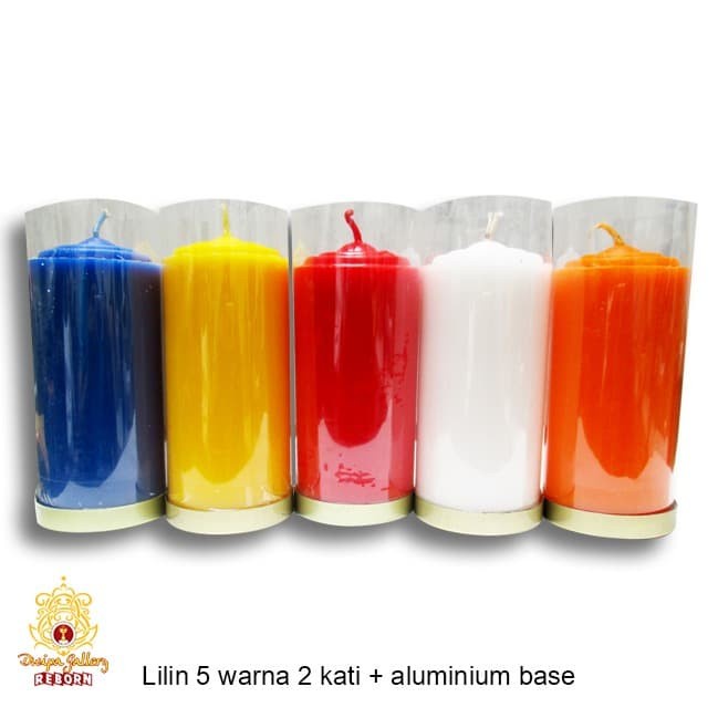 Jual Lilin Candle Pilar Puja Sembahyang Lotus 2 Kati 5 Warna Shopee