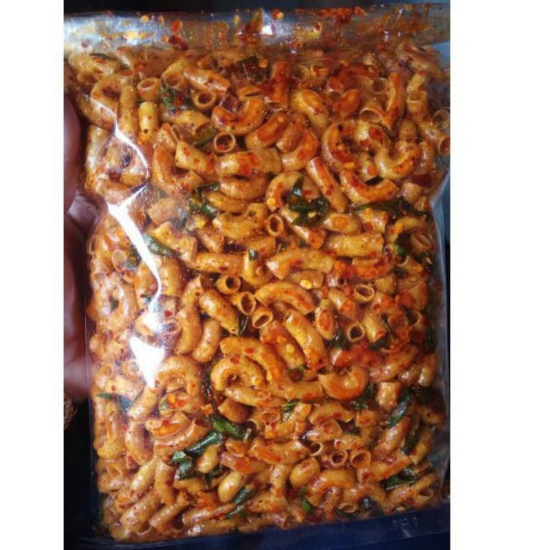 Jual Makaroni Bantat Kriuk Extra Pedas Daun Jeruk Isi 1 Kg Promo