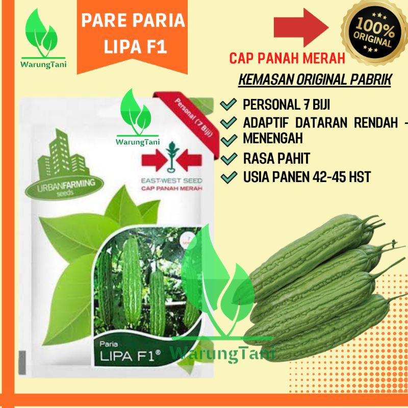 Jual Benih Sayuran Bibit Pare Paria Lipa F1 Cap Panah Merah Shopee