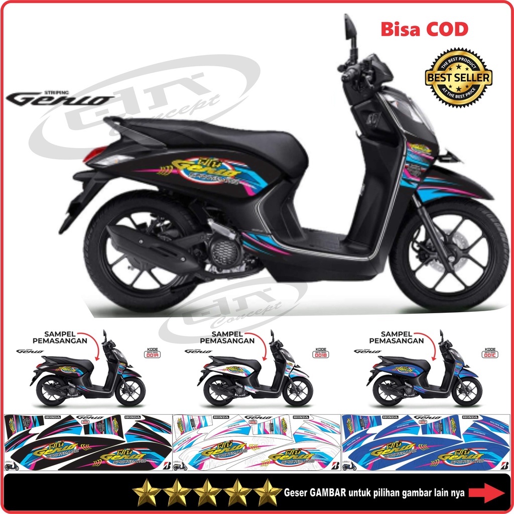 Jual Striping Semi Full Body Honda Genio Variasi Brn Decal Honda