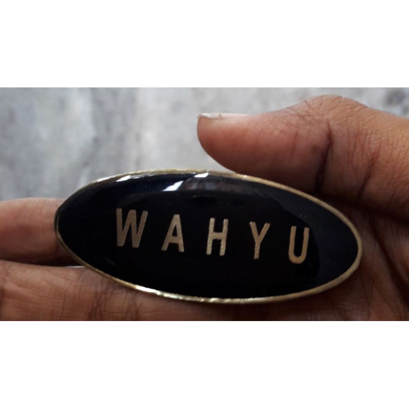 Jual Nametag Oval Papan Nama Oval Nama Dada Oval Shopee Indonesia