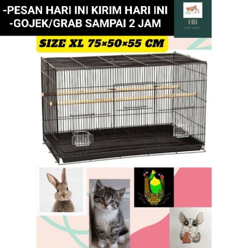 Jual Kandang Kucing Burung Kelinci Besi Lipat Murah Jumbo Size Xxl