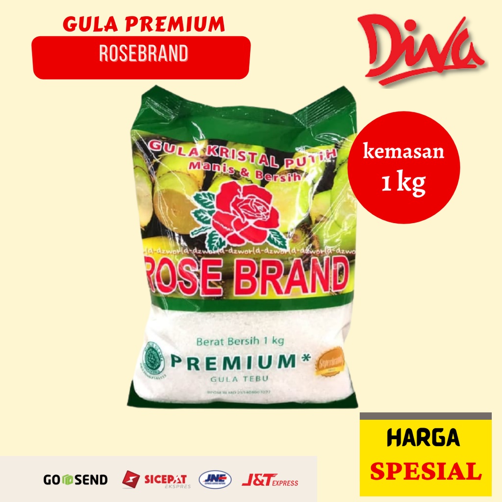 Jual 1kg Gula Kristal Premium Rosebrand Shopee Indonesia