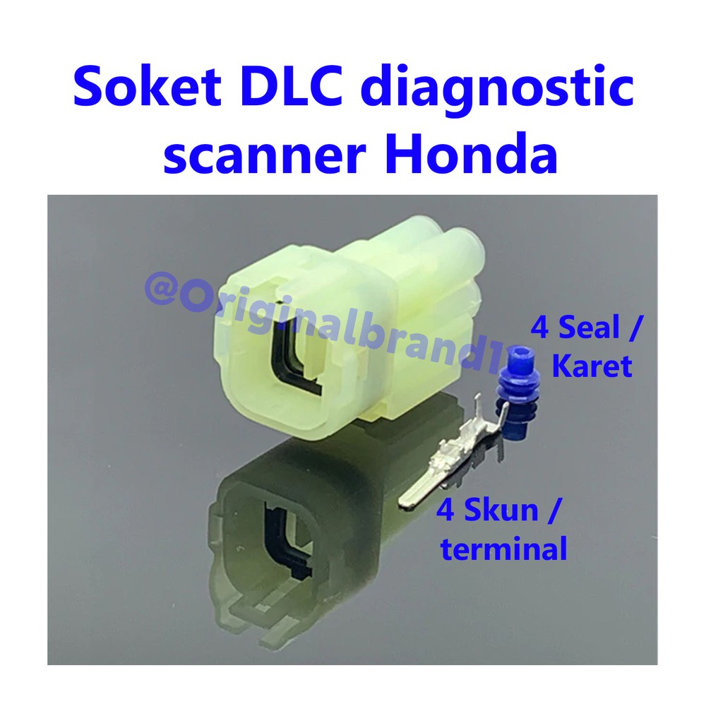 Jual 1 Set Cowo Soket Socket DLC Diagnostic Scanner Honda 4 Pin