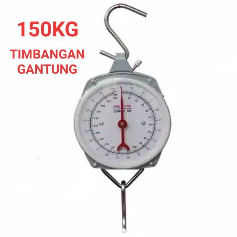 Jual Timbangan Gantung Besi 150 KG Hanging Scale Timbangan Dus