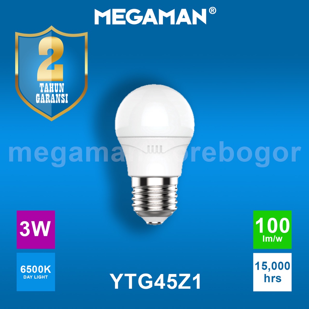 Jual Lampu Bohlam Led Megaman Ytg Z W K Megamen Shopee Indonesia