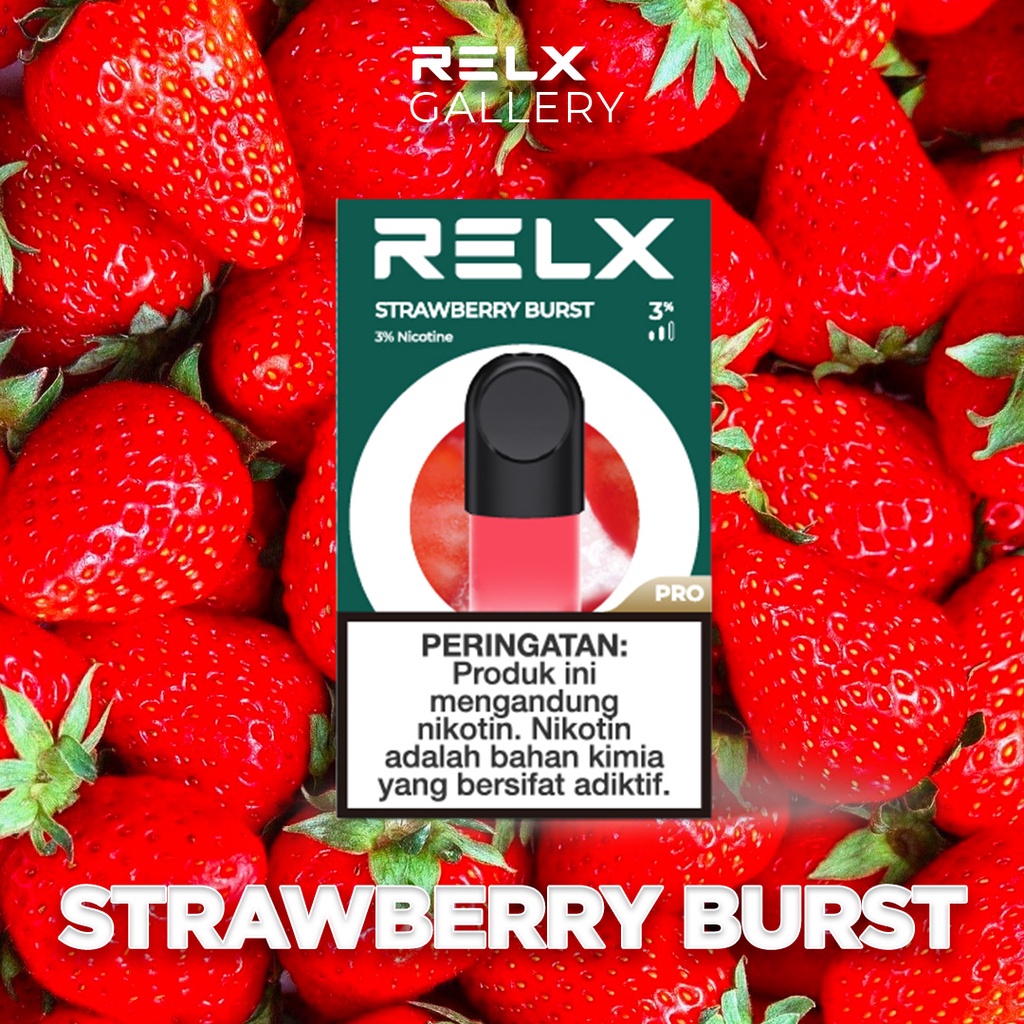 Jual Relx Infinity Essential Pod Pro Strawberry Burst Stroberi