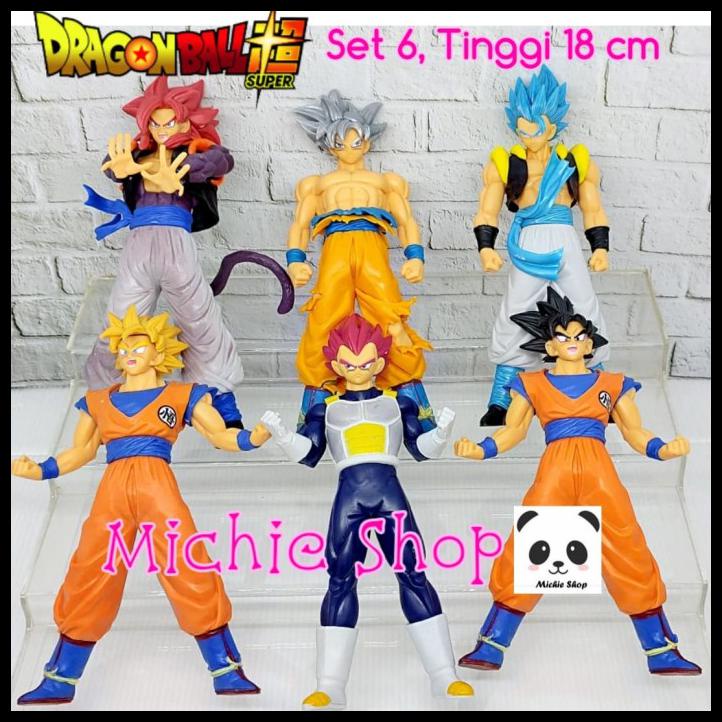 Jual FIGURE DRAGON BALL Z SET 6 SILVER GOKU ULTRA INSTINCT VEGETA