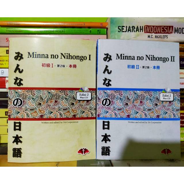 Jual Paket 2 Buku Minna No Nihongo 1 Dan 2 Jepang Shopee Indonesia