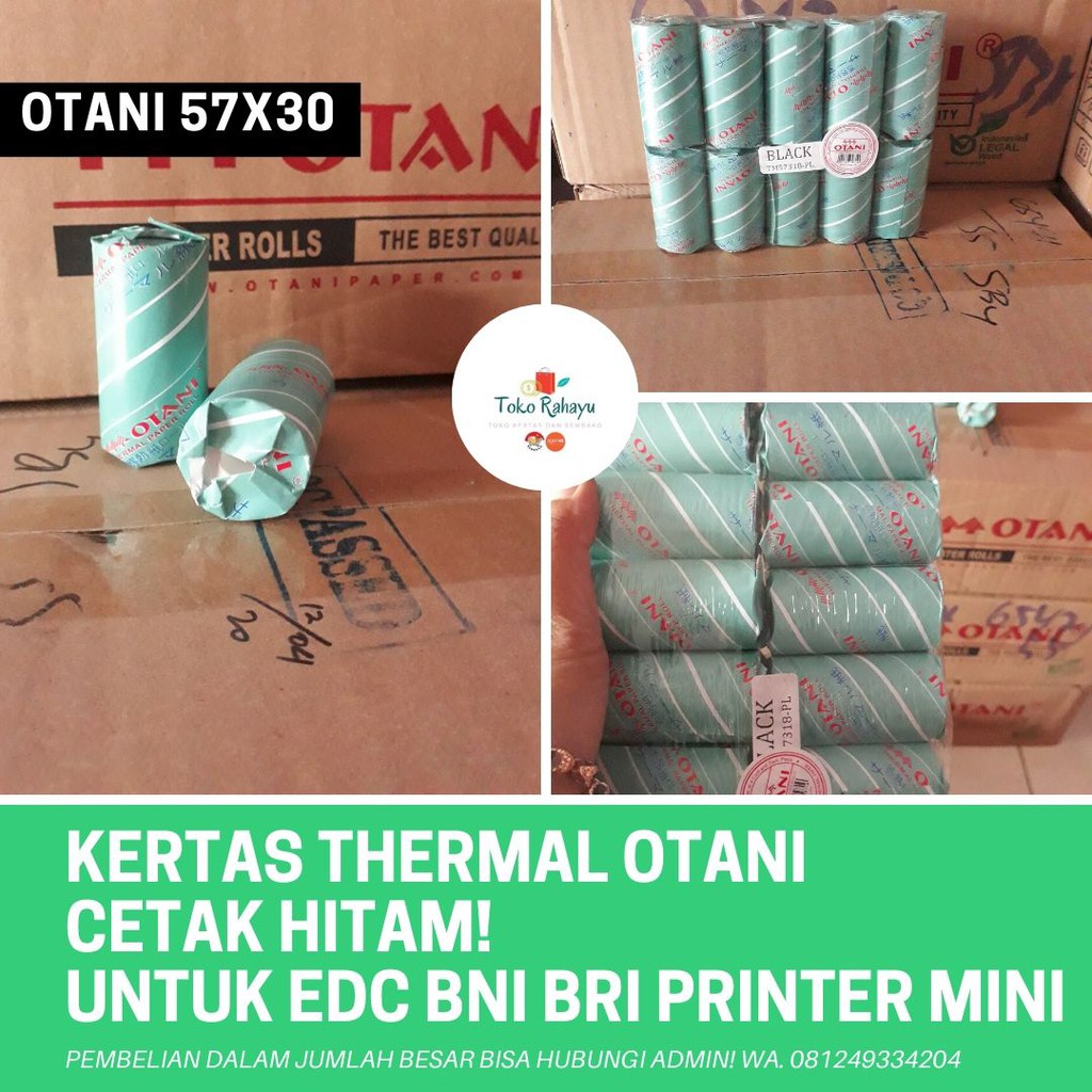 Jual Kertas Struk Kasir Kertas Thermal Paper Roll Otani Kertas Struk