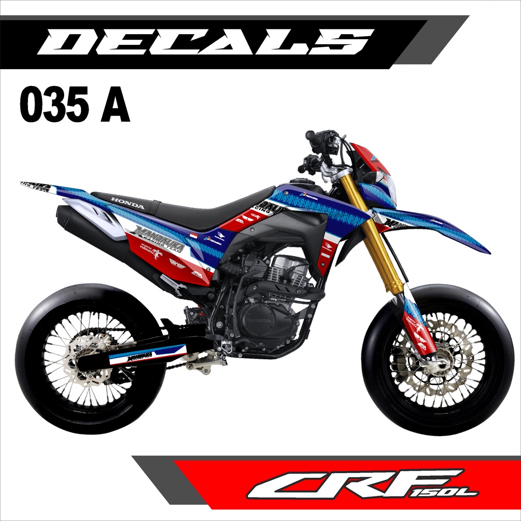 Jual Decal Sticker Dekal Striping Fullbody CRF 150 L Design MANDALIKA