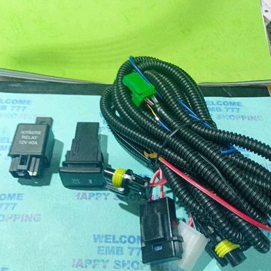 Jual KABEL SOKET LAMPU KABUT FOG LAMP SET TOMBOL SWITCH RELAY NISSAN