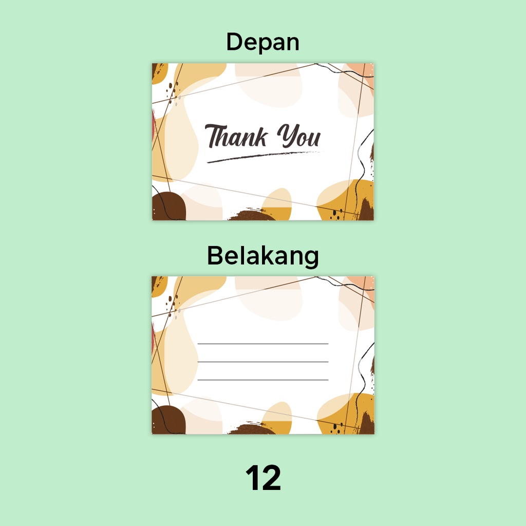 Jual Kartu Ucapan Terima Kasih Kartu Ucapan Thank You Thank You