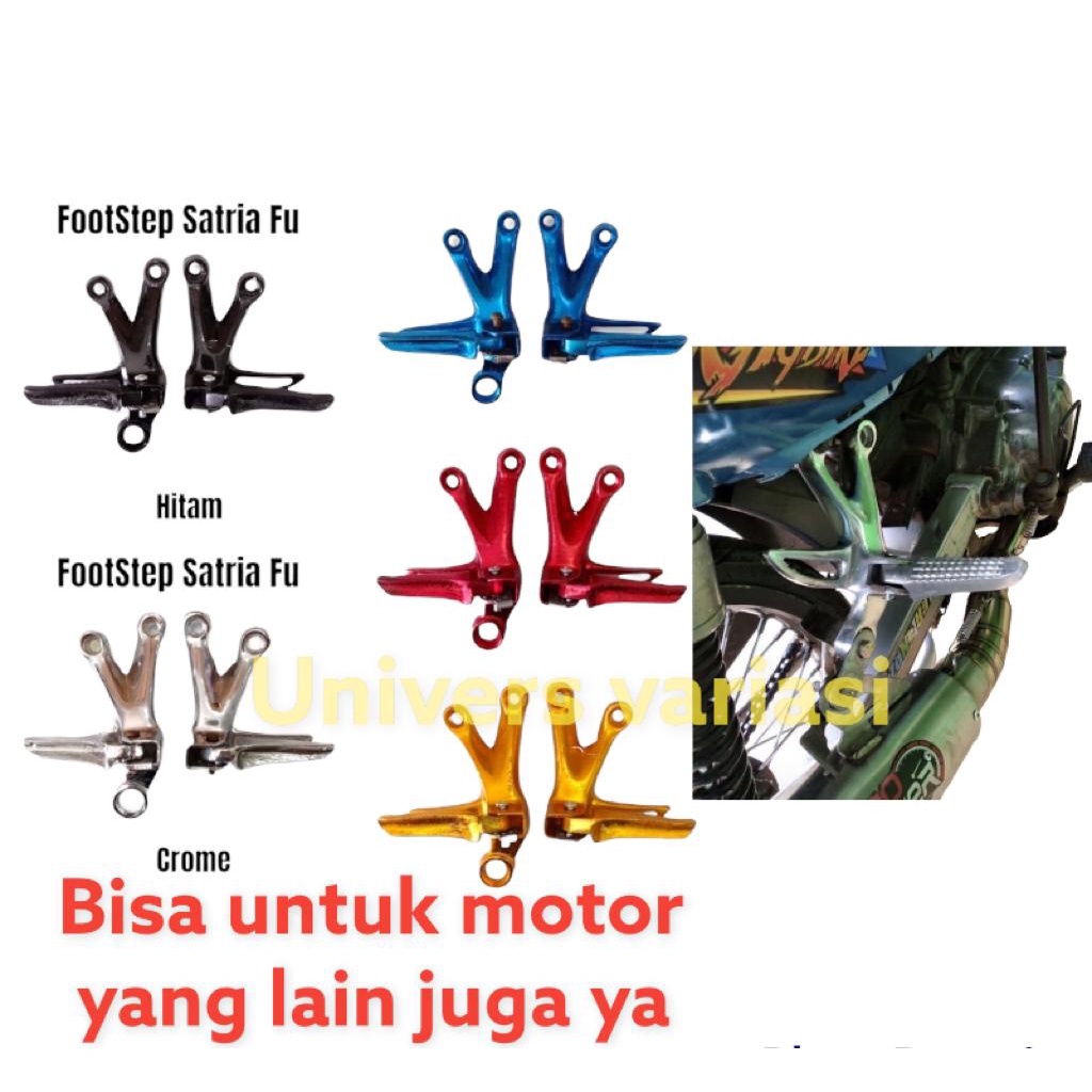 Jual Foot Step Satria Fu Step Gantung Vega Pijakan Kaki Mx King Step