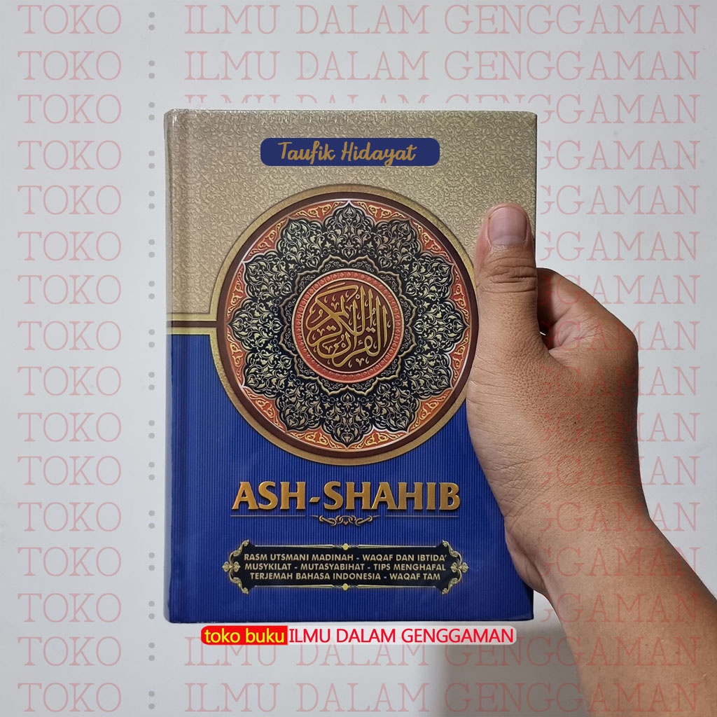 Jual BISA COSTUM NAMA A5 Cover HIJAU Alquran Mushaf Ash Shahib A5