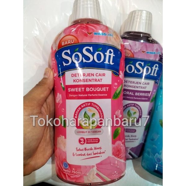 Jual SoSoft Liquid Detergent Fresh 750ml SoSoft Detergen Cair 750ml