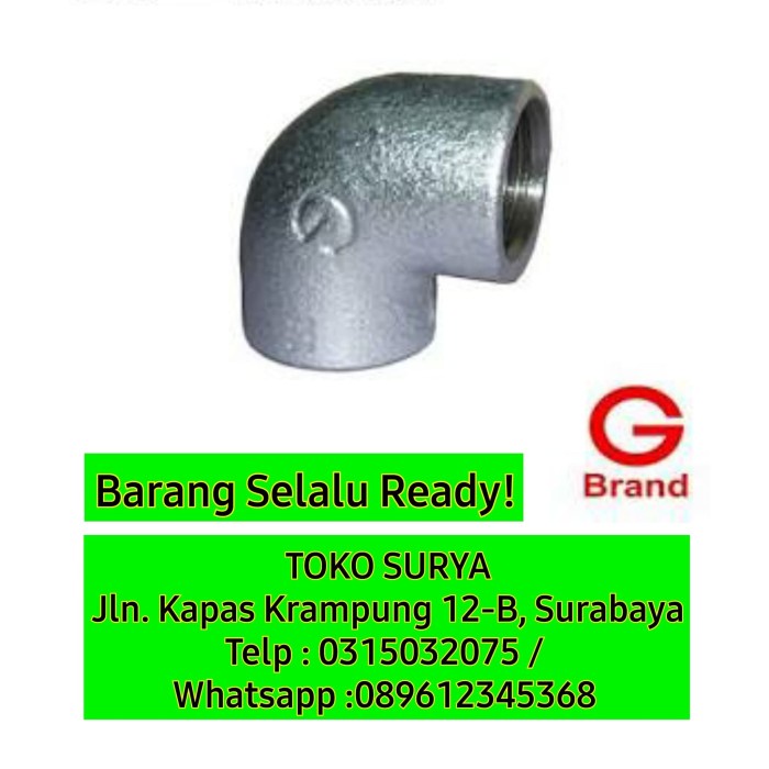 Jual Keni Knie Knee L Belokan Siku Elbow 4 Besi Galvanis I