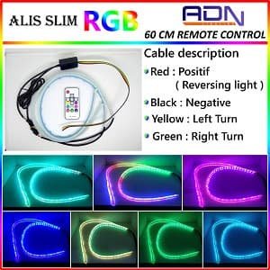 Jual Lampu Led Alis Drl Slim Cm Rgb Remote Warna Sein Running Cm