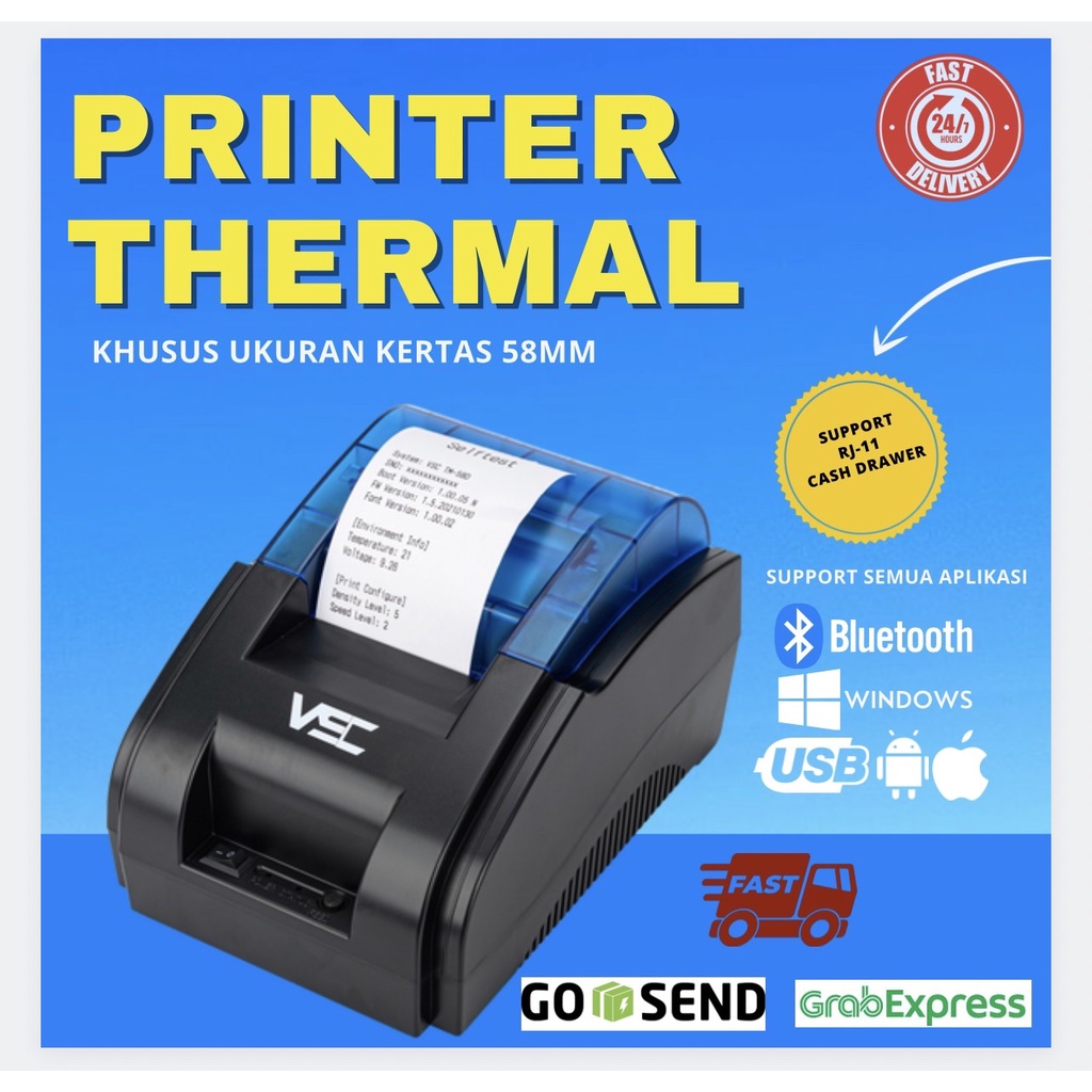 Jual Moka Pos Printer Bluetooth Ppob Pos Thermal Mm Vsc Tm D