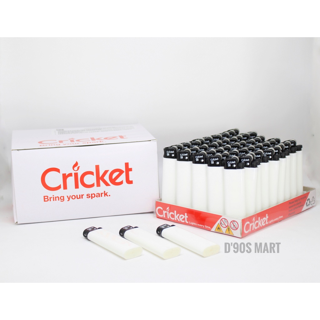 Jual Korek Api Cricket Original Hitam Polos Isi Pcs Shopee Indonesia