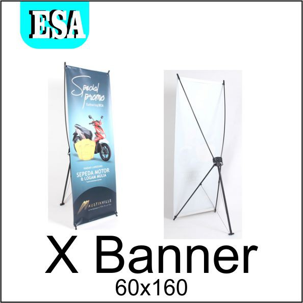 Jual Cetak X Banner Dan Roll Banner X Free Desain Bisa Satuan