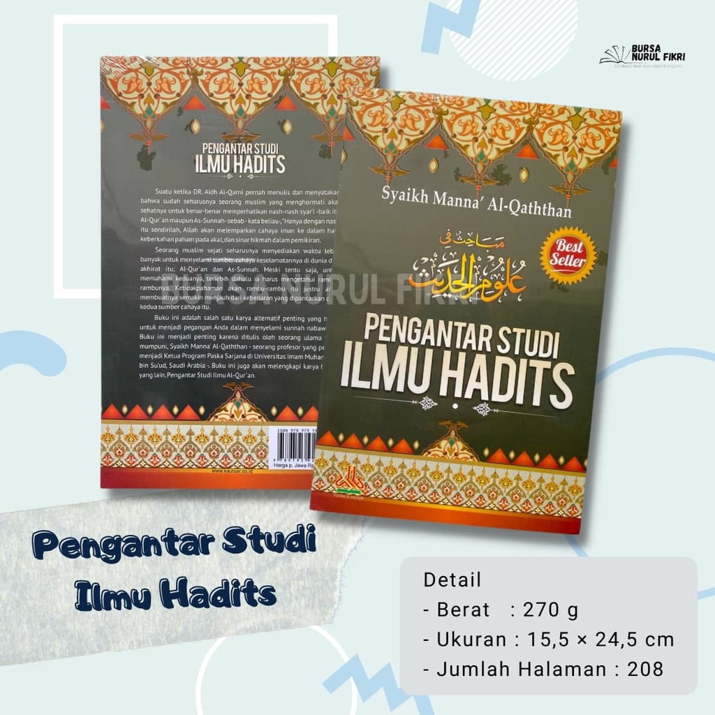 Jual Pengantar Ilmu Hadits Syaikh Manna Al Qaththan Original Shopee