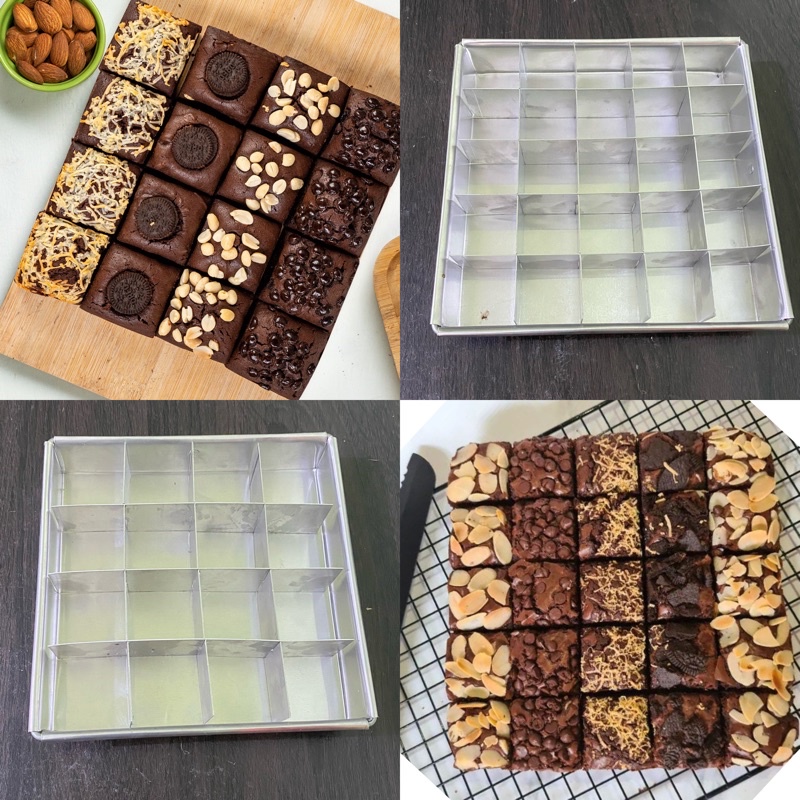 Jual Loyang Sekat Persegi Loyang Sekat Brownies Loyang Sekat Kotak